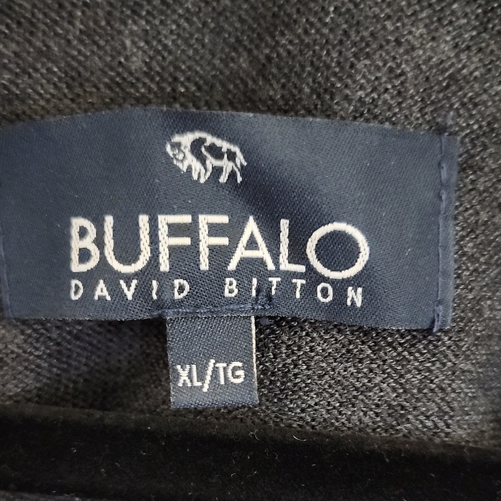 Buffalo David Bitton Black and Gray Long Sleeve Tee - Picture 2 of 11